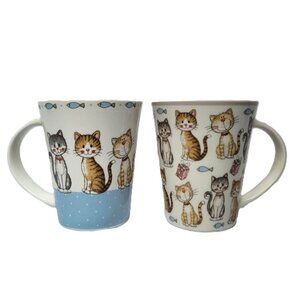 Pair of Casa Signature Cat Mugs
